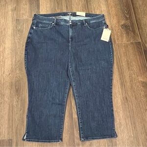 NYDJ Marilyn Straight Uplift Cool Embrace Jeans Blue Women’s Plus Size 22